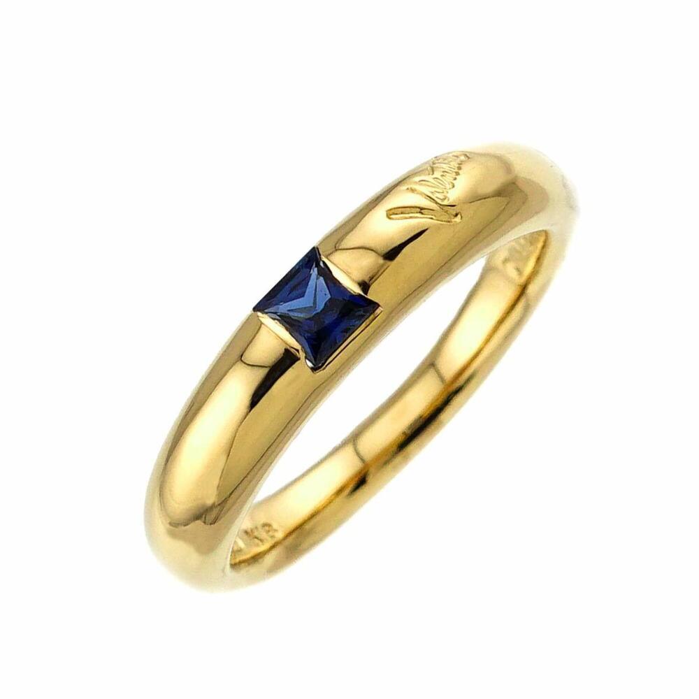 Valentino 1 Ring, 0.19ct Sapphire, 18K YG Yellow Gold 750.